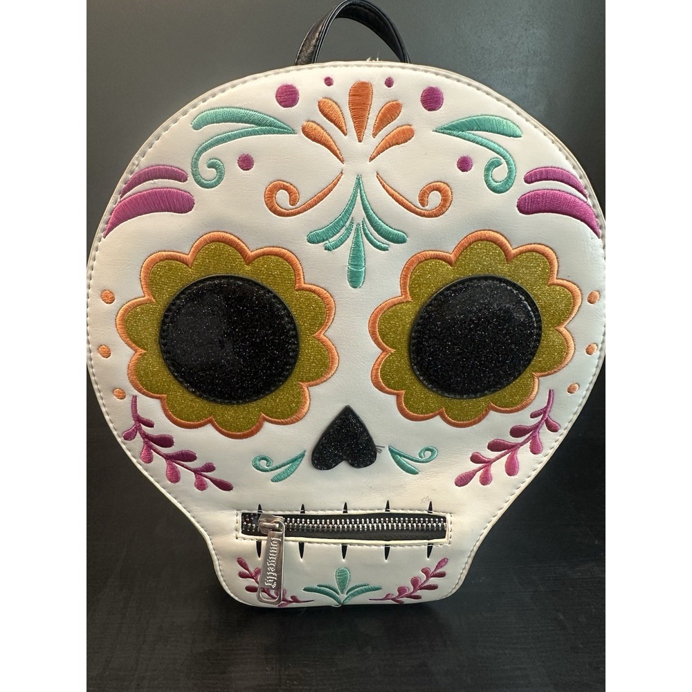 DISNEY PARKS - COCO dia de los muertos SUGAR SKULL - LOUNGEFLY MINI BACKPACK